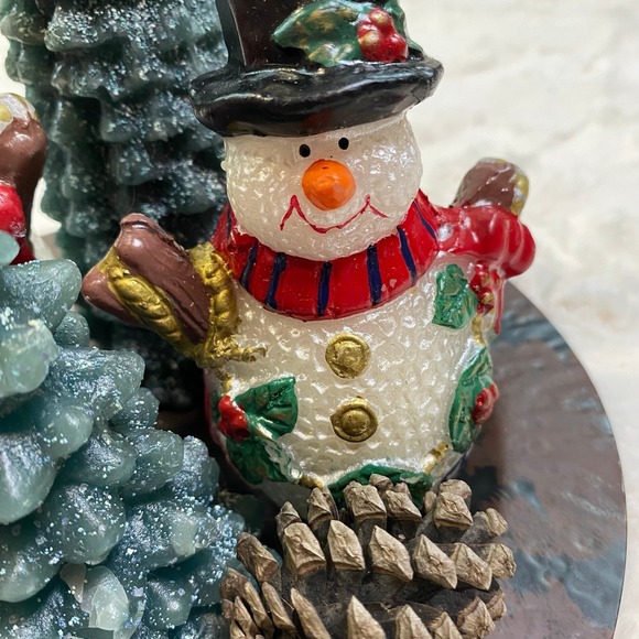 Christmas Candle Garden Vintage Eight Piece Country‎ Candle Garden with Tray - Picture 4 of 11